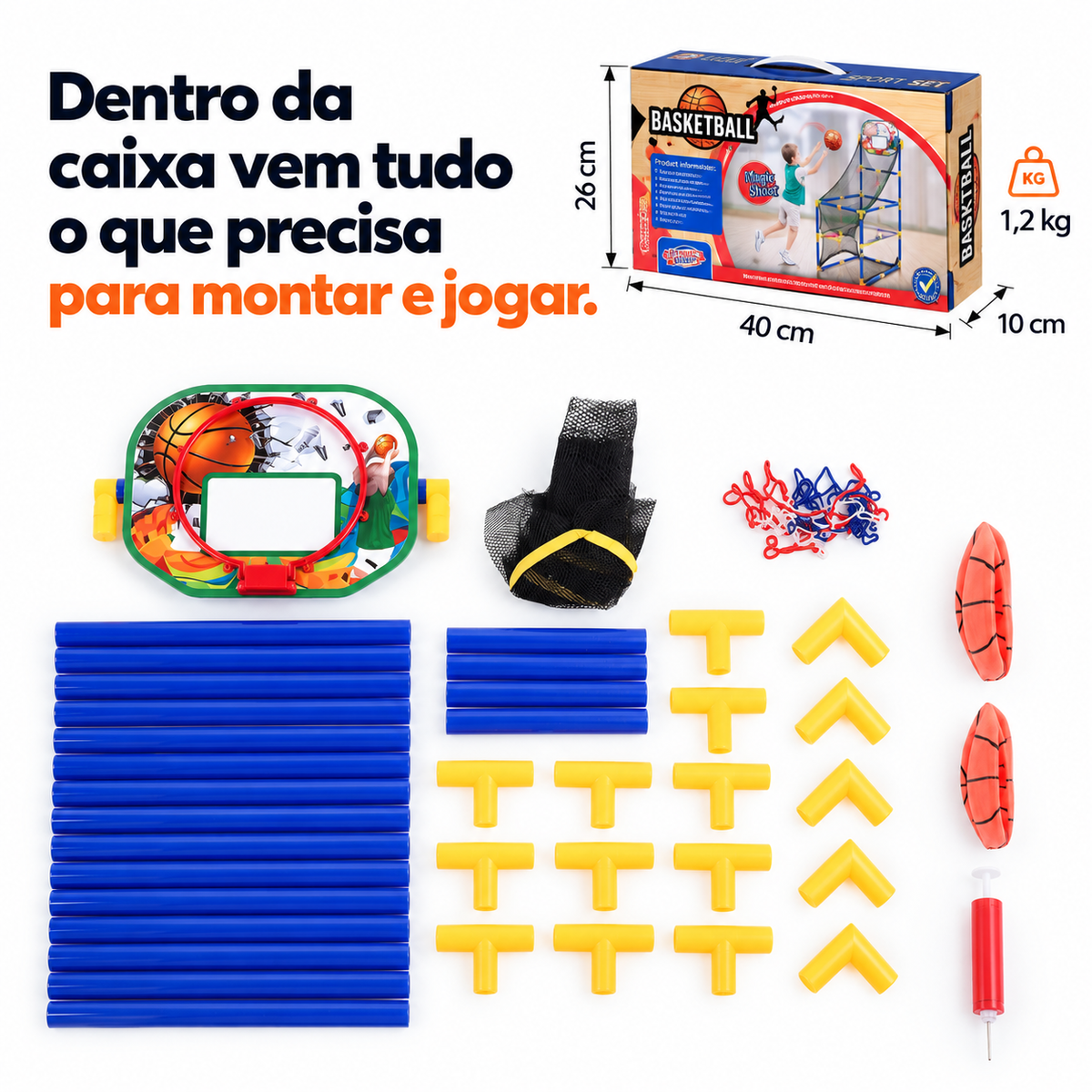 minicesto-Lança, acerta e repete!